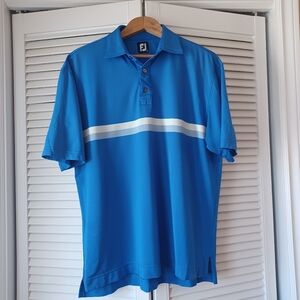 Footjoy Men's Large Golf Polo Shirt  Lightweight Athletic Fit Sports